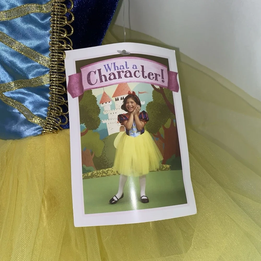 NWT What A Character Little Girls Snow White Costume Sz 4‎